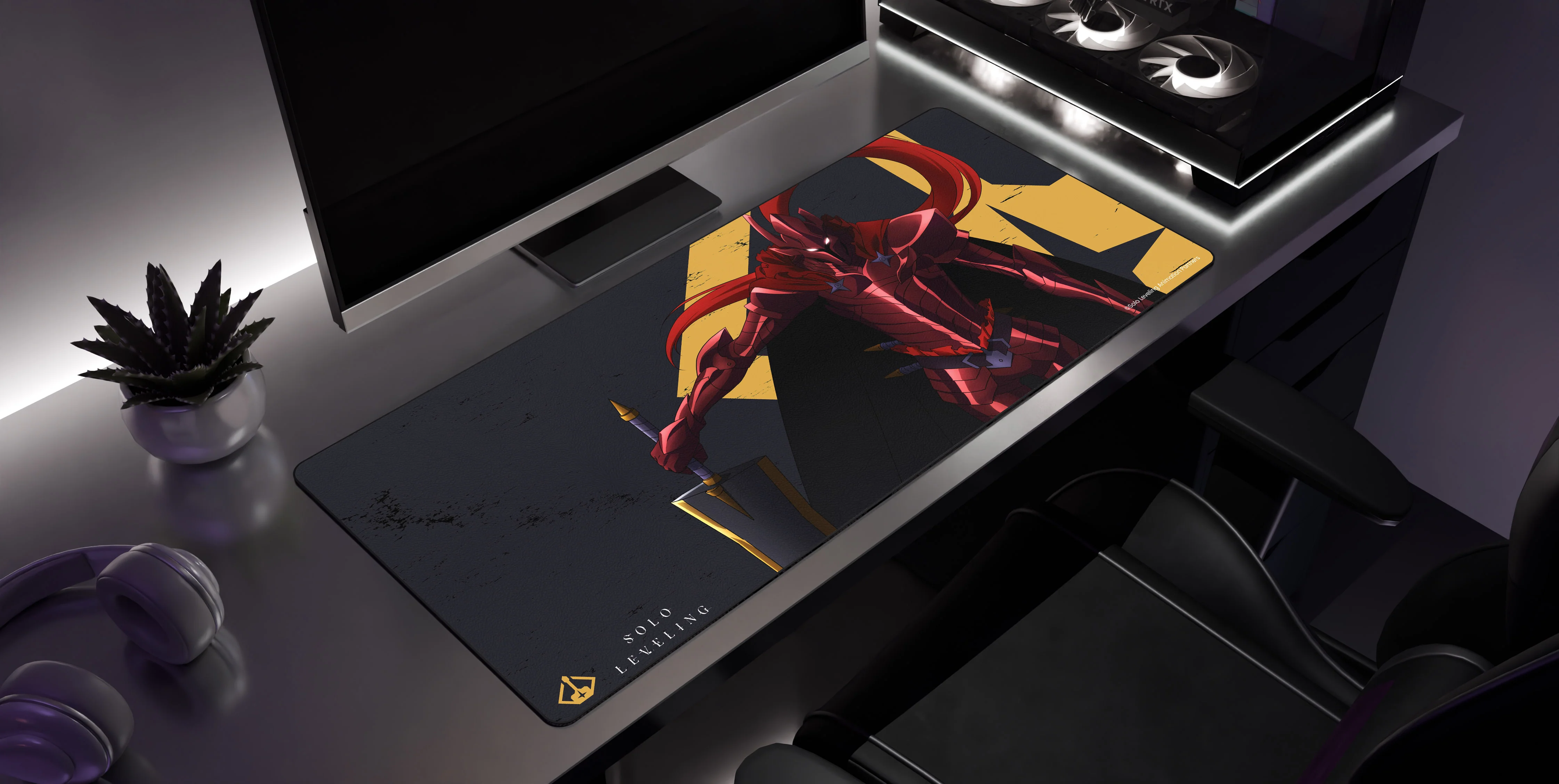 Igris - Solo Leveling Desk Mat